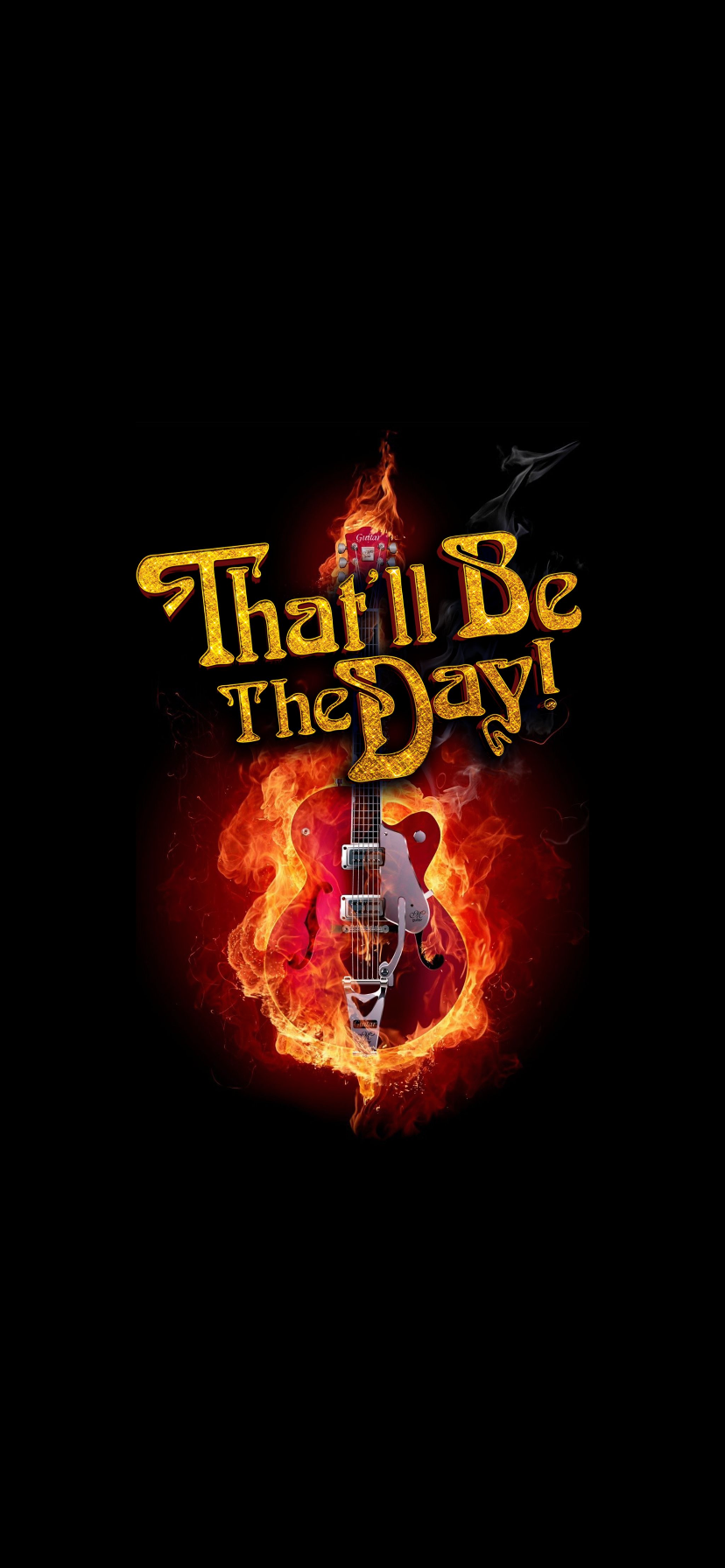 That’ll Be The Day Guitar Flame Logo T-shirt